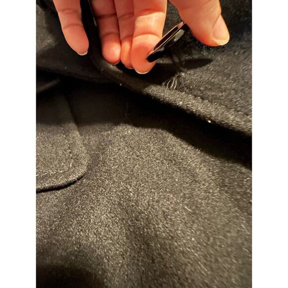 Kenneth Cole Reaction Wool Blend Trench Coat Jacket Preppy Academia Women Small - Picture 8 of 16